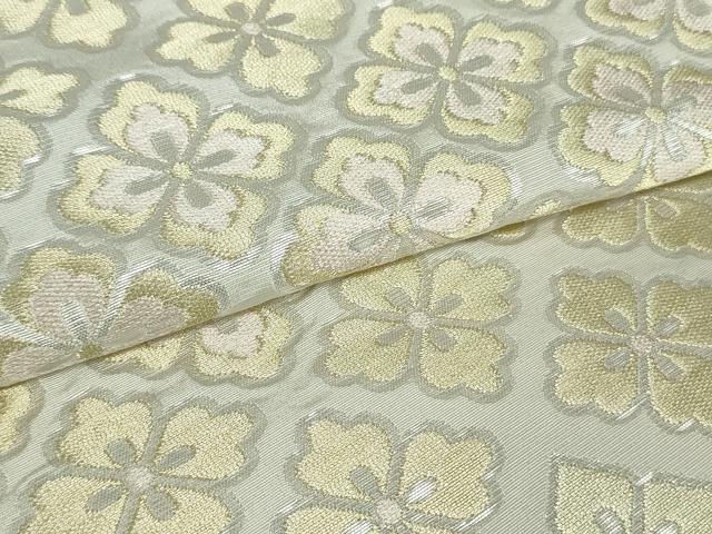 平和屋着物●西陣 川島織物 六通柄 本袋帯 花菱文 金銀糸 正絹 逸品 DAAT0442ob