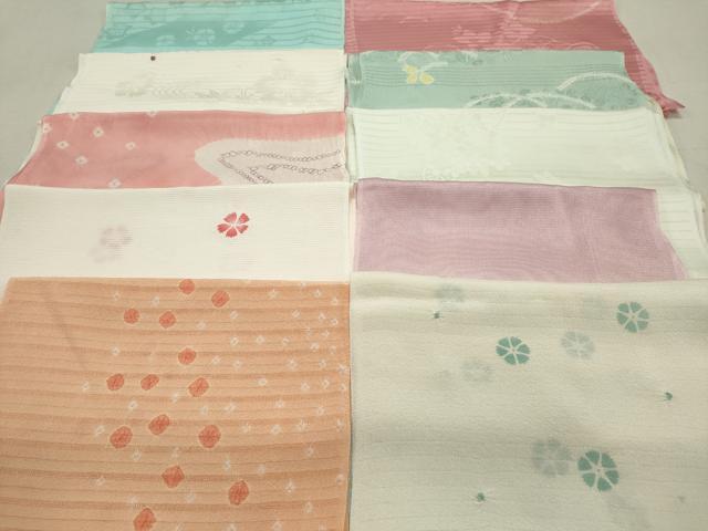 平和屋着物＊夏物 和装小物 帯揚げ10枚 全て正絹 逸品 DAAT0523by