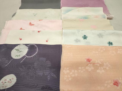 平和屋着物＊夏物 和装小物 帯揚げ10枚 全て正絹 逸品 DAAT0524by