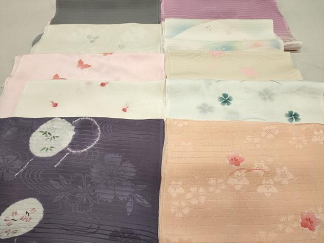 平和屋着物＊夏物 和装小物 帯揚げ10枚 全て正絹 逸品 DAAT0524by
