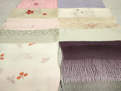 平和屋着物＊夏物 和装小物 帯揚げ10枚 全て正絹 逸品 DAAT0658by