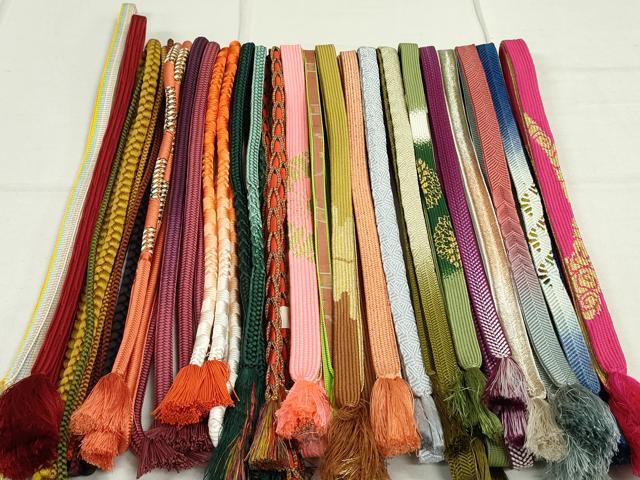 平和屋着物●和装小物 帯締め20本 高麗組 鴨川組 笹浪組 金銀糸 逸品 DAAT0793by