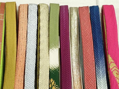 平和屋着物●和装小物 帯締め20本 高麗組 鴨川組 笹浪組 金銀糸 逸品 DAAT0793by