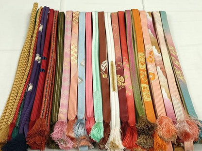 平和屋着物●和装小物　帯締め20本　高麗組　冠組　金銀糸　逸品　DAAT0794by