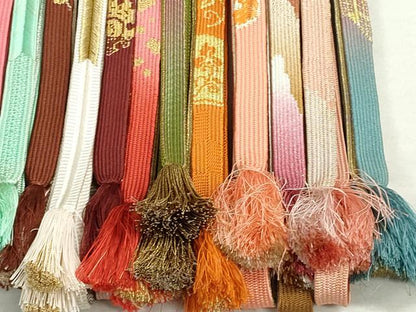 平和屋着物●和装小物　帯締め20本　高麗組　冠組　金銀糸　逸品　DAAT0794by