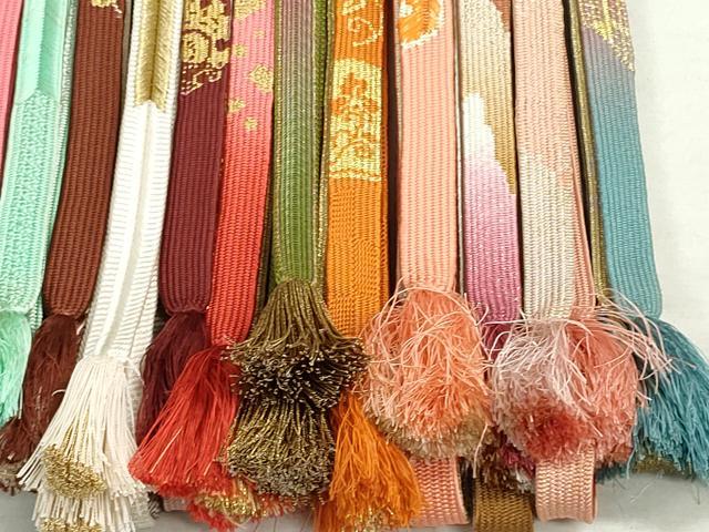平和屋着物●和装小物　帯締め20本　高麗組　冠組　金銀糸　逸品　DAAT0794by