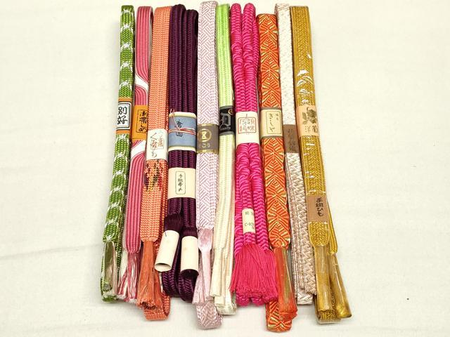 平和屋着物●和装小物 帯締め10本 逸品 未使用 DAAT0828by