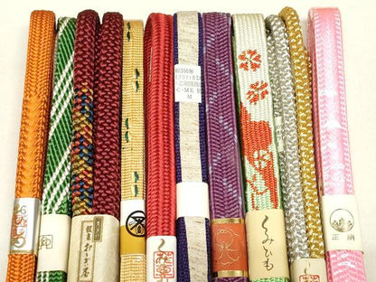 平和屋着物●和装小物 帯締め10本 逸品 未使用 DAAT0829by
