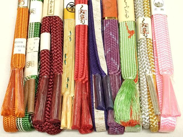平和屋着物●和装小物 帯締め10本 逸品 未使用 DAAT0829by