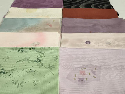 平和屋着物＊夏物 和装小物 帯揚げ10枚 全て正絹 逸品 DAAT0893by