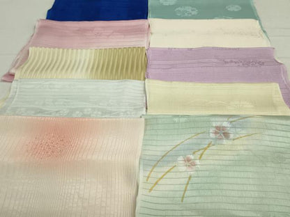 平和屋着物＊夏物 和装小物 帯揚げ10枚 全て正絹 逸品 DAAT0894by
