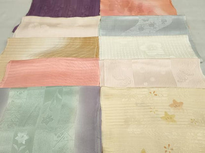 平和屋着物＊夏物 和装小物 帯揚げ10枚 正絹 逸品 DAAT0989by