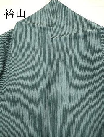 平和屋着物●上質なお召　縞　正絹　逸品　DAAT1026tw