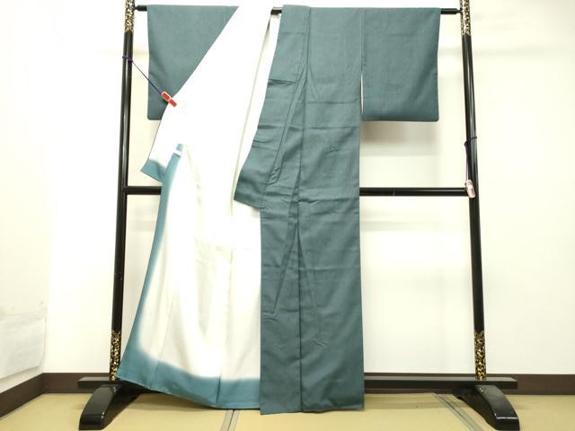 平和屋着物●上質なお召　縞　正絹　逸品　DAAT1026tw