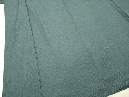 平和屋着物●上質なお召　縞　正絹　逸品　DAAT1026tw