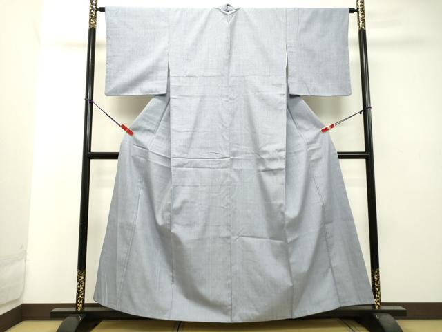 平和屋着物●本場結城紬　重要無形文化財　淡藤色　正絹　逸品　DAAT1049tw