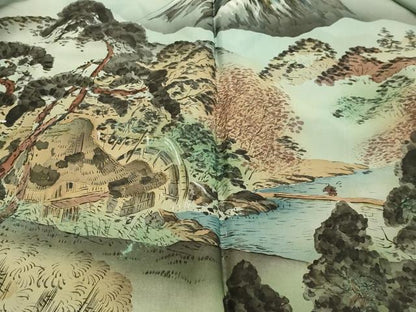 平和屋着物●男性　本場染大島紬　アンサンブル　亀甲柄　証紙付き　正絹　逸品　DAAT1051tw