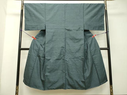 平和屋着物●男性　紬　アンサンブル　網代織　正絹　逸品　未使用　DAAT1057tw