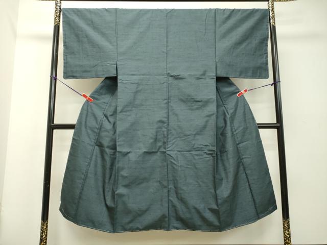 平和屋着物●男性　紬　アンサンブル　網代織　正絹　逸品　未使用　DAAT1057tw