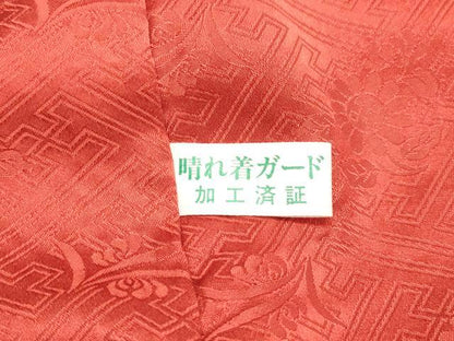 平和屋着物●豪華振袖 総絞り 駒刺繍 流水舞花文 黒地 金彩 正絹 逸品 DAAT1063tｗ