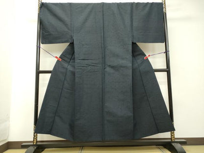 平和屋着物●男性 髭紬 アンサンブル 褐返色 正絹 逸品 DAAT1083tw