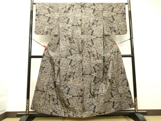平和屋着物●本場大島紬 9マルキ 風景文 正絹 逸品 DAAT1093tw
