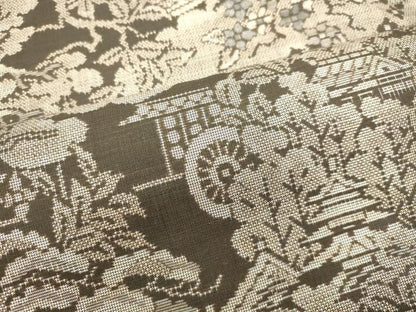 平和屋着物●本場大島紬 9マルキ 風景文 正絹 逸品 DAAT1093tw