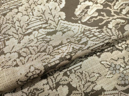 平和屋着物●本場大島紬 9マルキ 風景文 正絹 逸品 DAAT1093tw