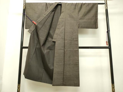 平和屋着物●男性 本場大島紬 アンサンブル 格子 正絹 逸品 DAAT1097tw