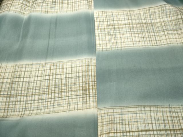 平和屋着物●男性 本場大島紬 アンサンブル 格子 正絹 逸品 DAAT1097tw