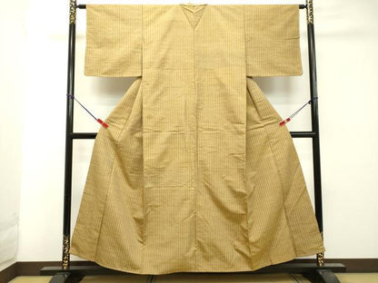 平和屋着物●上質な紬 縞 正絹 逸品 未使用 DAAT1121tw