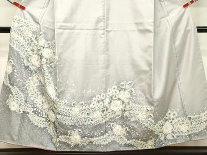 平和屋着物●本場縞大島紬 訪問着 絞り 辻が花 正絹 逸品 DAAT1126tw