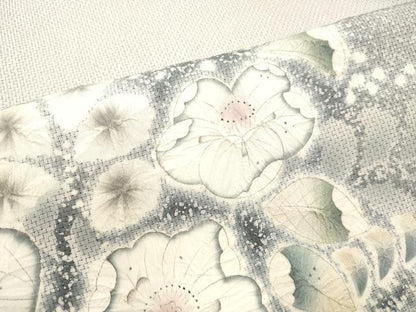 平和屋着物●本場縞大島紬 訪問着 絞り 辻が花 正絹 逸品 DAAT1126tw