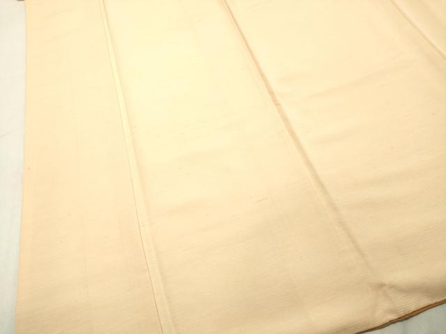 平和屋着物●上質な紬 肌色 正絹 逸品 DAAT1146tw
