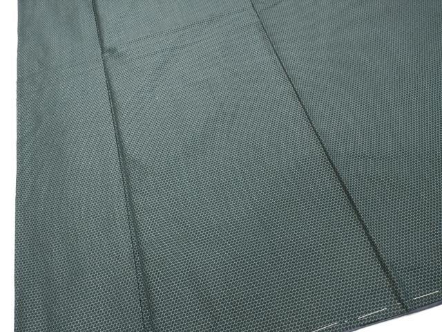 平和屋着物●男性　紬　アンサンブル　100亀甲　総詰め　正絹　逸品　DAAT1149tw