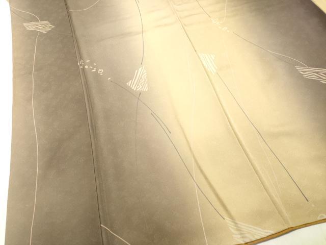 平和屋着物●上質な小紋 抽象文様 暈し染め 正絹 逸品 DAAT1153tw