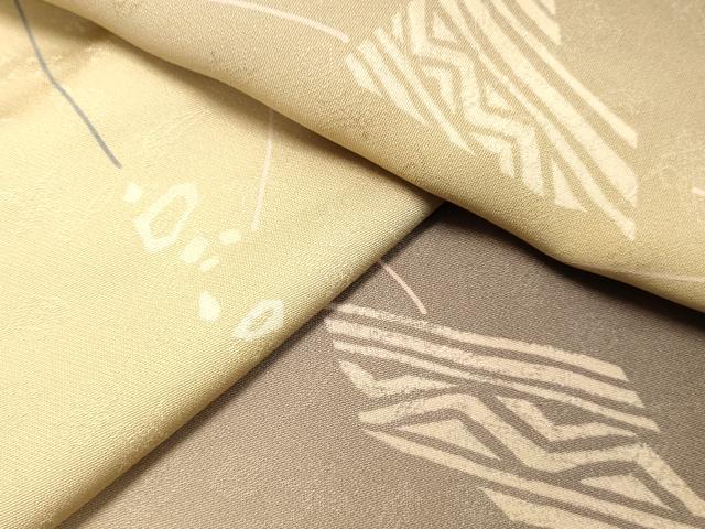 平和屋着物●上質な小紋 抽象文様 暈し染め 正絹 逸品 DAAT1153tw