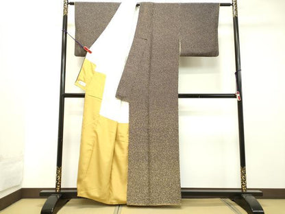 平和屋着物●伊勢型名人 南部究俳 訪問着 霞文 やまと誂製 正絹 逸品 DAAT1154tw