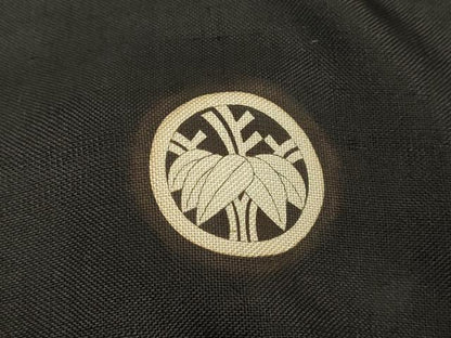 平和屋着物●男性 黒紋付 正絹 逸品 DAAT1169tw