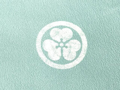 平和屋着物▽男性 色紋付 単衣 浅縹色 キングサイズ 洗える着物 DAAT1178tw