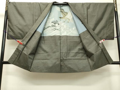 平和屋着物●男性 本場大島紬 アンサンブル 100亀甲 総詰め 正絹 逸品 DAAT1184tw