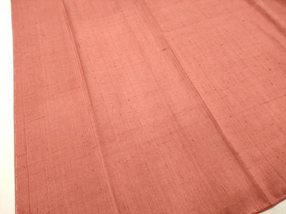平和屋着物●結城紬 作家物 浅緋色 正絹 逸品 未使用 DAAT1187tw