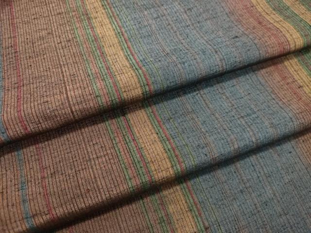 平和屋着物●上質な紬 間道 正絹 逸品 DAAT1208tw