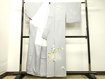 平和屋着物●訪問着 友禅 作家物 枝花文 暈し染め 正絹 逸品 DAAT1209tw