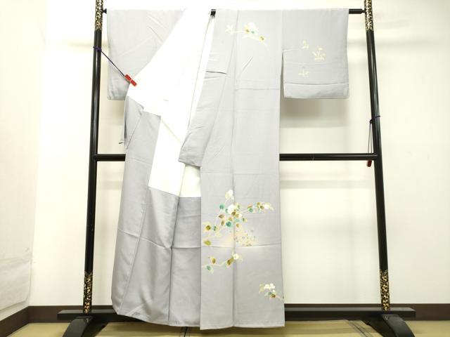 平和屋着物●訪問着 友禅 作家物 枝花文 暈し染め 正絹 逸品 DAAT1209tw