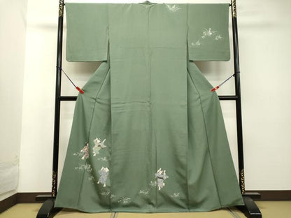 平和屋着物●訪問着 友禅 童子遊び 正絹 逸品 DAAT1211tw