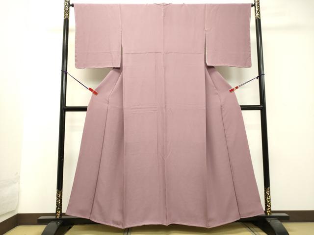 平和屋着物●上質な色無地 紅藤色 正絹 逸品 未使用 DAAT1222tw