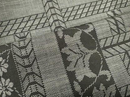 平和屋着物●本場大島紬 9マルキ 草花文 正絹 逸品 DAAT1252tw