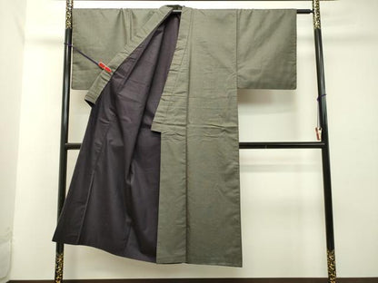 平和屋着物●男性 紬 アンサンブル 100亀甲 総詰め 正絹 逸品 DAAT1259tw