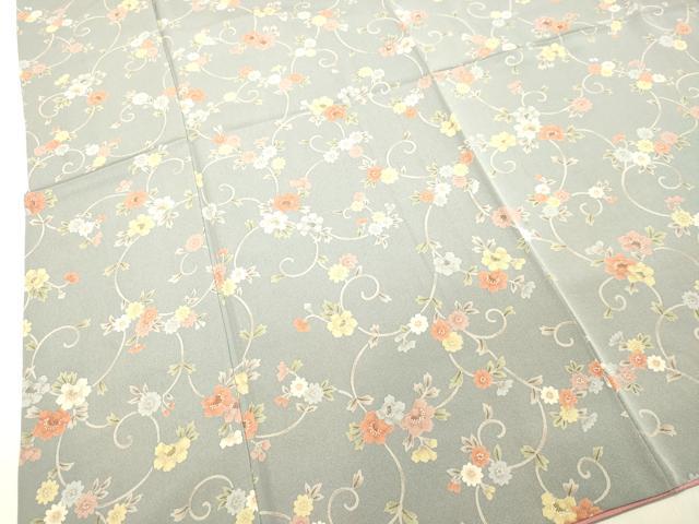 平和屋着物●上質な小紋　花唐草文　正絹　逸品　DAAT1270tw
